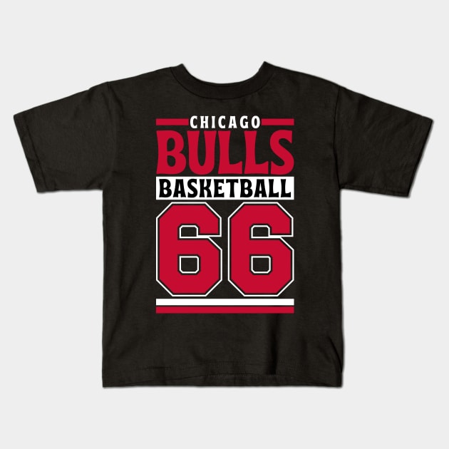 Chicago Bulls 1966 Basketball Limited Editiond Kids T-Shirt by Astronaut.co